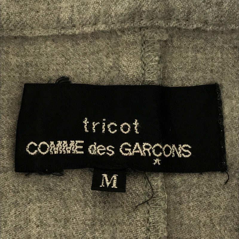 tricot COMME des GARCONS / トリココムデギャルソン | ウール 金ボタン ハーフスリーブ オーバージャケット | M | ライトグレー | レディース｜kldclothing｜05