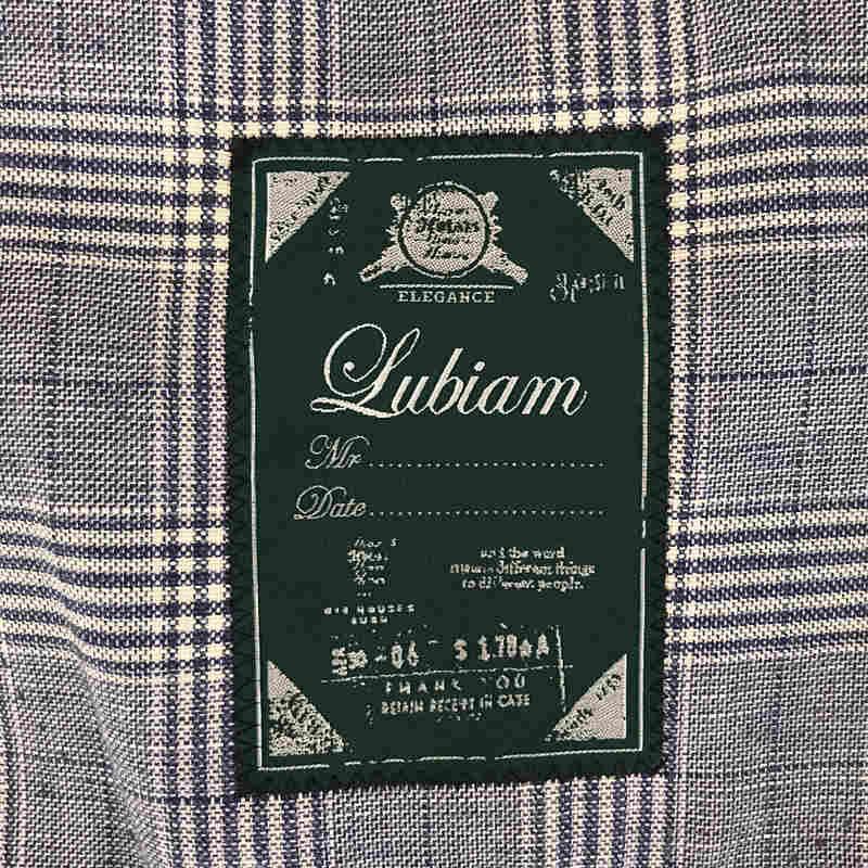 Lubiam / ルビアム | L.B.M.1911 イタリア製 ウールリネン 3B チェック テーラードジャケット | 46 | ブルー | メンズ｜kldclothing｜06
