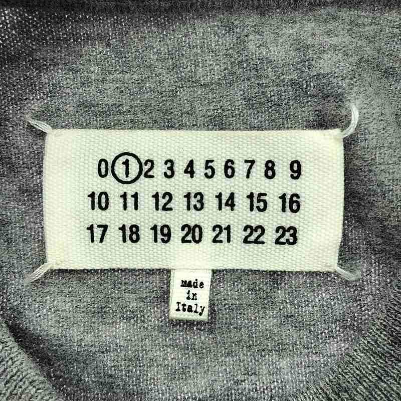 Maison Margiela / メゾンマルジェラ | 2021AW | ウール エルボーパッチ ニット プルオーバー | XL | グレー | レディース Maison Margiela（メゾンマルジェラ） | 2021AW | ウール エルボー