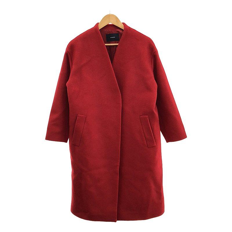 金子綾×FRAMeWORK Super100s ダブルビーバーVネックコート 金子綾×FRAMeWORK Super 100s ダブルビーバーVネックコート