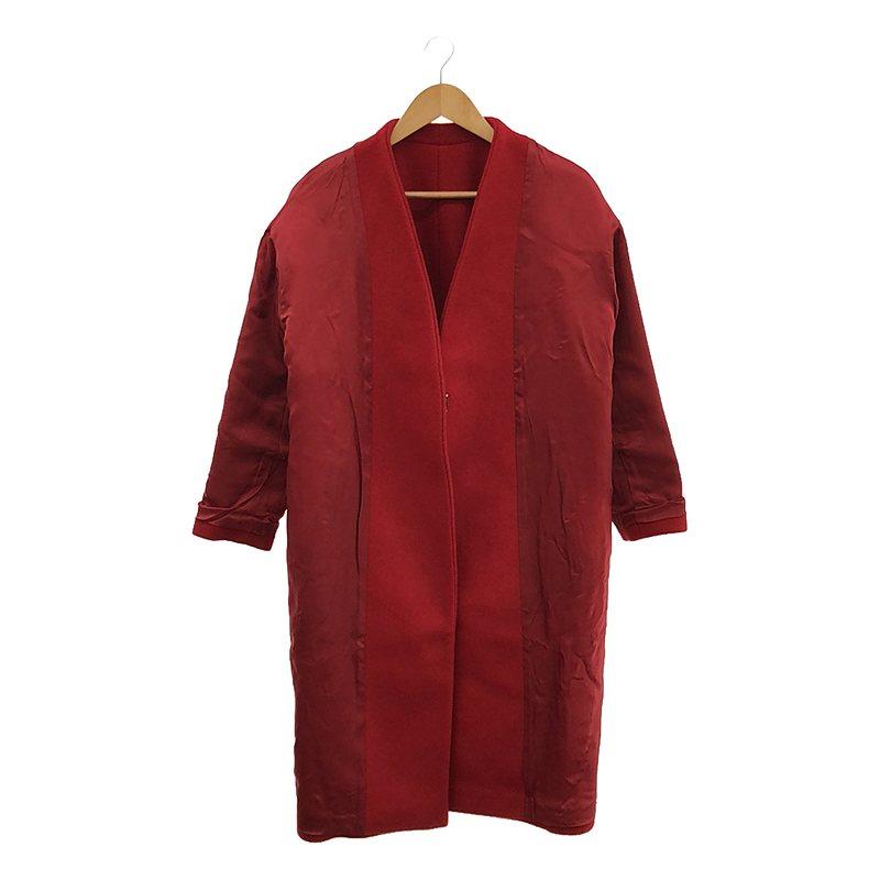 金子綾×FRAMeWORK Super100s ダブルビーバーVネックコート 金子綾×FRAMeWORK Super 100s ダブルビーバーVネックコート