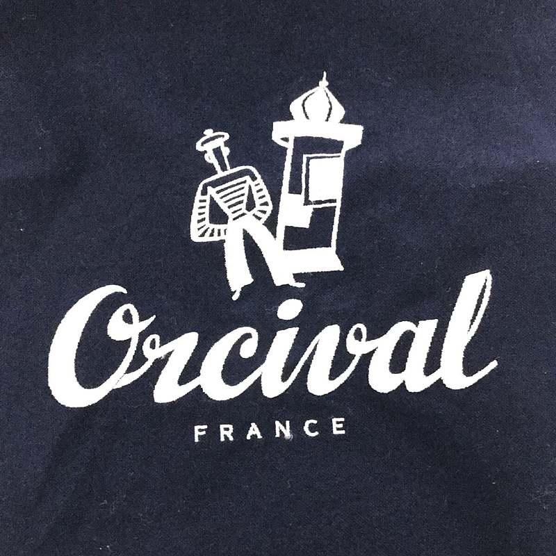 【美品】  ORCIVAL / オーチバル | 帆布 キャンバス ロゴ 刺繍 ショルダー バッグ | ネイビー | レディース｜kldclothing｜04