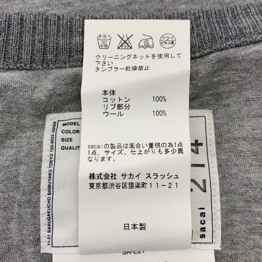 sacai / サカイ ノルディック柄 刺しゅう ニットドッキング ロングスリーブTシャツ | sacai | 05