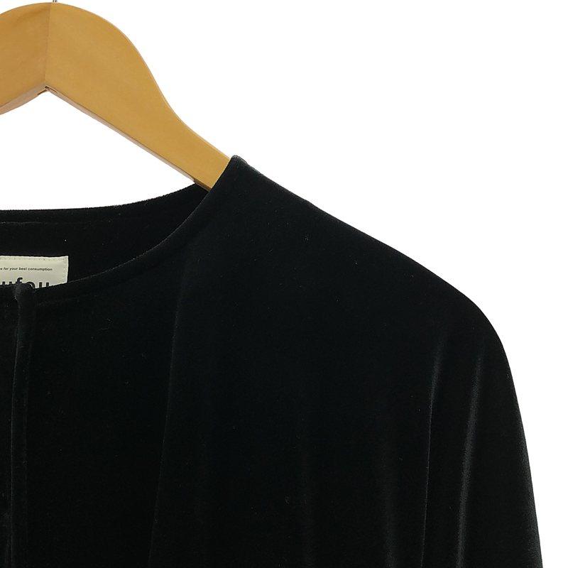 foufou / フーフー | 【THE DRESS #25】セットアップ velour button blouse / skirt ブラウス スカート | 1 | ブラック | レディース foufou / フーフー | 【THE DRESS #25】セットアップ velour