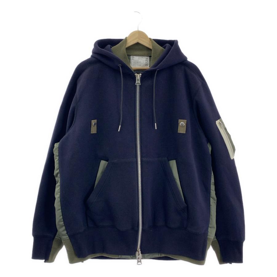 sacai ジップパーカー　MA-1 ドッキングパーカー　サカイ sacai / サカイ ドッキング スウェット MA-1 ジップアップ