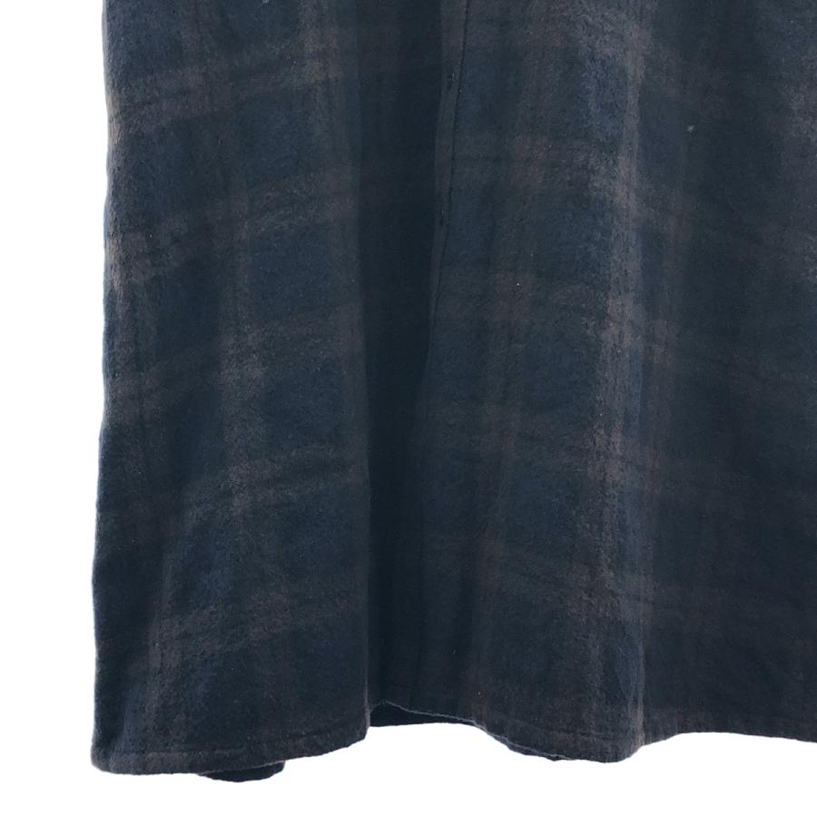 新品 R&D.M.Co- チェック柄 長袖シャツワンピース R&D.M.Co OLDMAN'S TAILOR / オールドマンズテーラー ウール