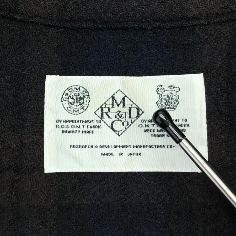 新品 R&D.M.Co- チェック柄 長袖シャツワンピース R&D.M.Co OLDMAN'S TAILOR / オールドマンズテーラー ウール