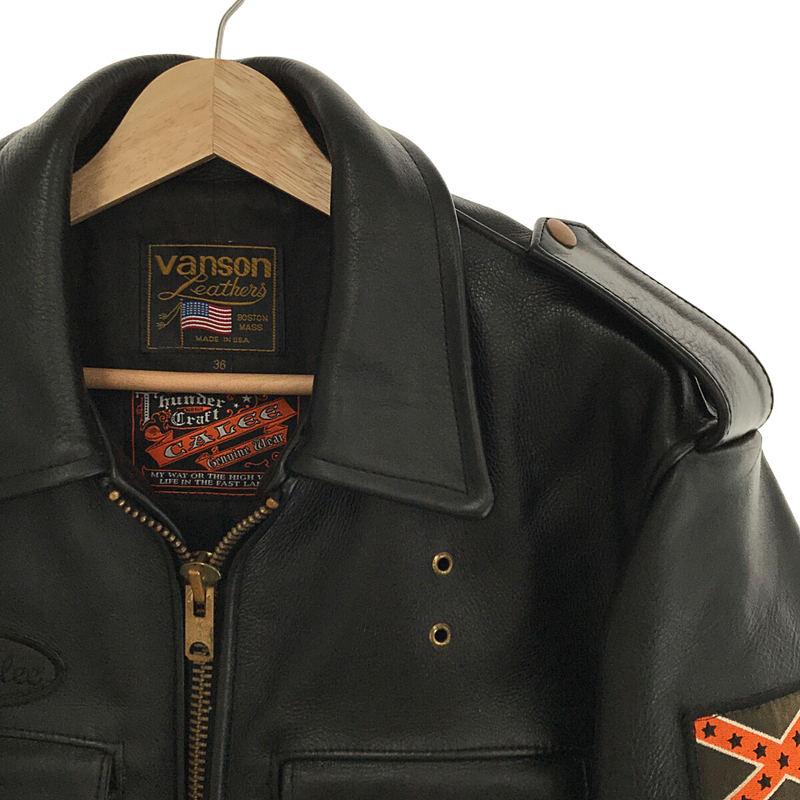 VANSON / バンソン | × CALEE キャリー shingle leather jacket ダブル 