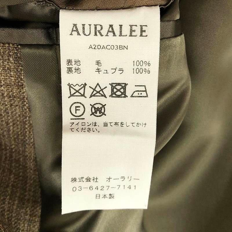 auralee コート　ジャケット　wool 100% SHETLAND WOOL DOUBLE CLOTH COAT - AURALEE Official Website