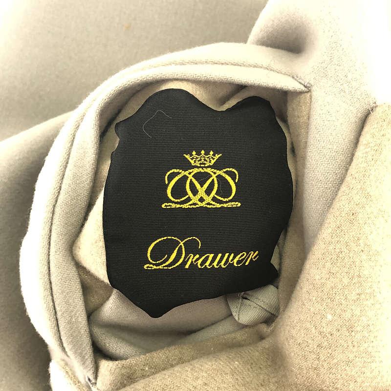 Drawer ドゥロワー ウール ノーカラーコート コート 36 ライトグレー Drawer（ドゥロワー）の「＜Drawer（ドゥロワー）＞ ウール