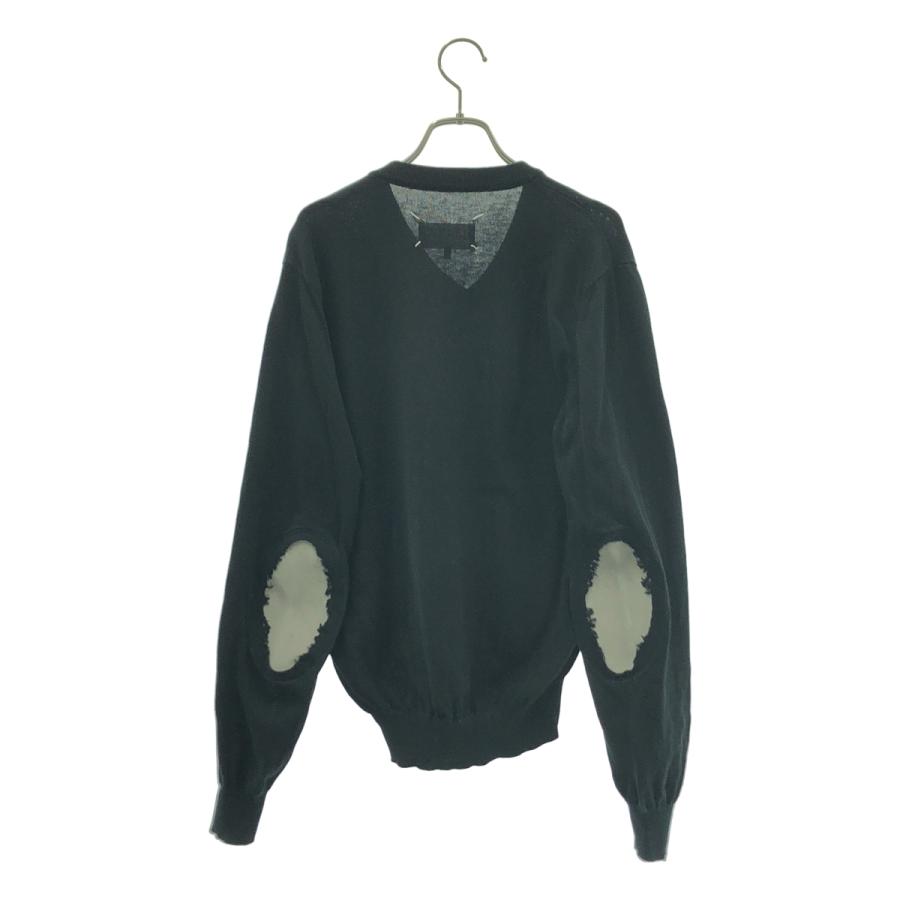 美品 MAISON MARGIELA マルジェラ エルボーパッチ コットンニット Maison Margiela（メゾンマルジェラ） コットン エルボーパッチ ニット