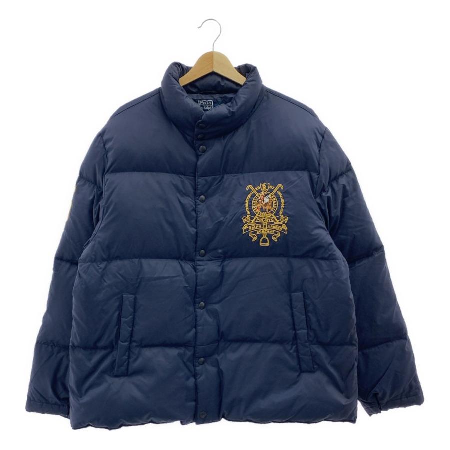 POLO RALPH LAUREN / ポロラルフローレン | ワッペン オーバー ダウンジャケット | LL | ダークネイビー | メンズ POLO RALPH LAUREN（ポロ・ラルフローレン） ワッペン オーバー ダウン