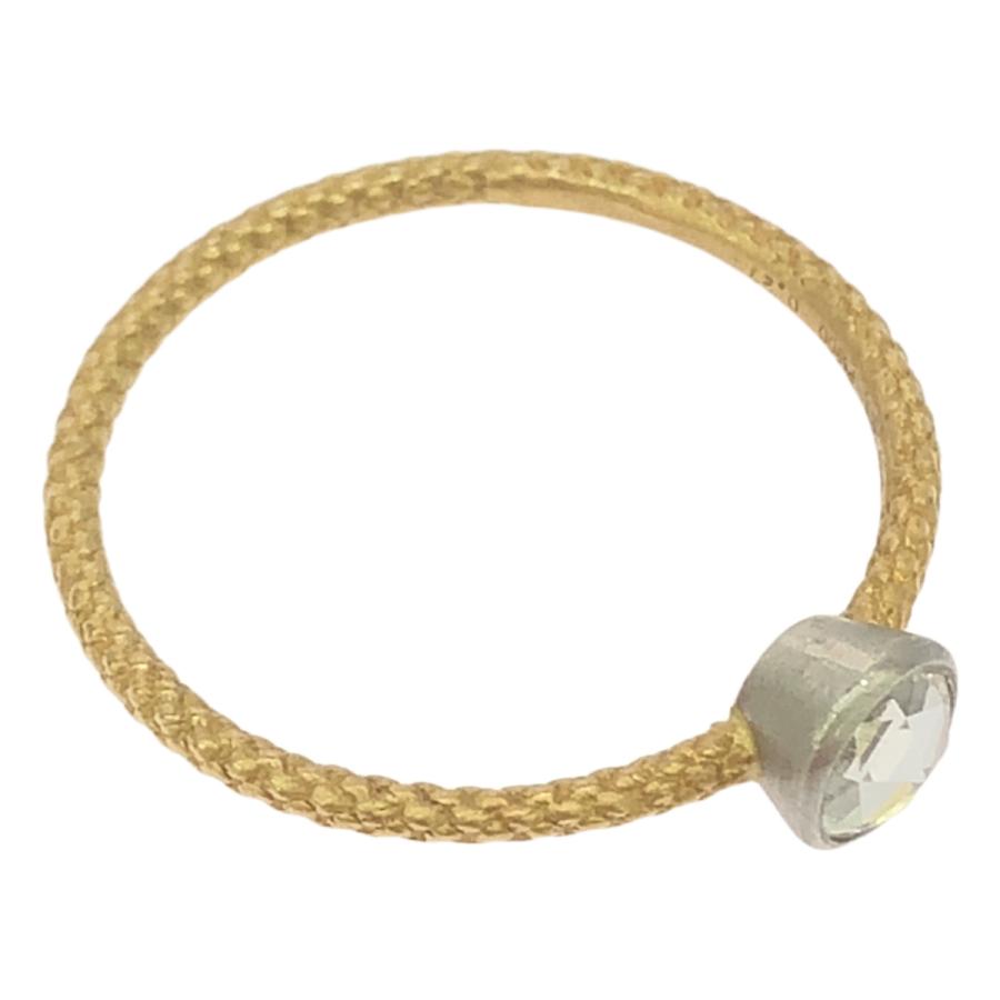 【美品】 talkative / トーカティブ | TYING RING K18YG Pt900 0.27ct ダイヤモンド プラチナ ...
