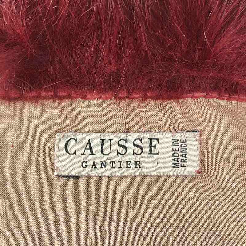 CAUSSE / コース | ファー付き レザーグローブ 手袋 レッド : KLD