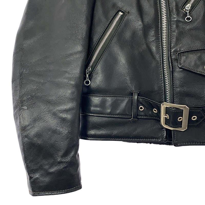 SCHOTT / ショット | 418 leather jacket / ダブルライダース レザージャケット | 34 | ブラック | メンズ｜kldclothing｜03