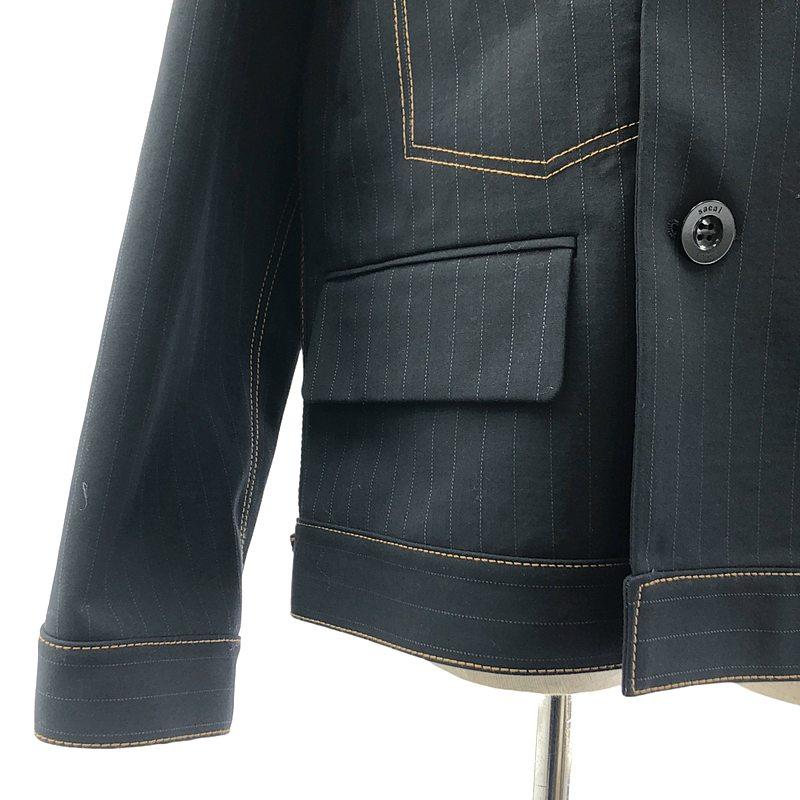 ジャケット・アウター sacai [24SS] Chalk Stripe Bonding Jacket sacai(サカイ) 24SS Chalk Stripe Bonding Jacket チョーク