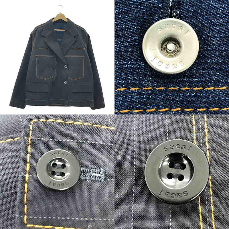 sacai 【美品】 / サカイ | 2024SS Chalk Stripe Bonding Jacket