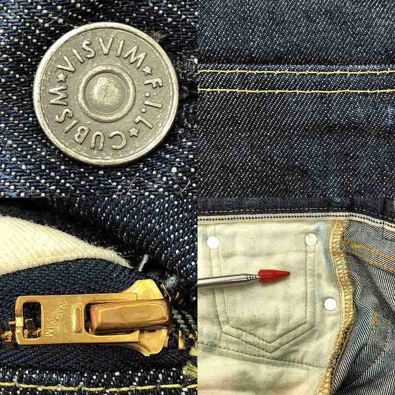 visvim / ビズビム | social sculpture denim / レザーパッチ ソーシャル スカルプチャー デニム パンツ | 30 | インディゴ | メンズ visvim（ヴィズヴィム） visvim / ビズビム | social sculpture denim