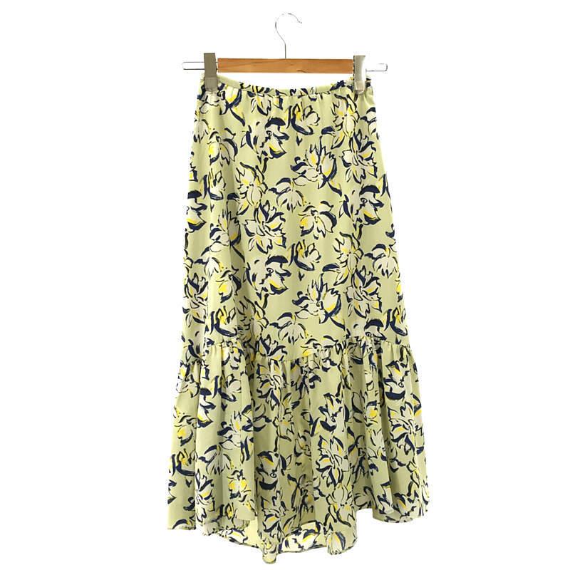 IENA / イエナ | 2021SS ギャザーティアードスカート 34 イエロー  