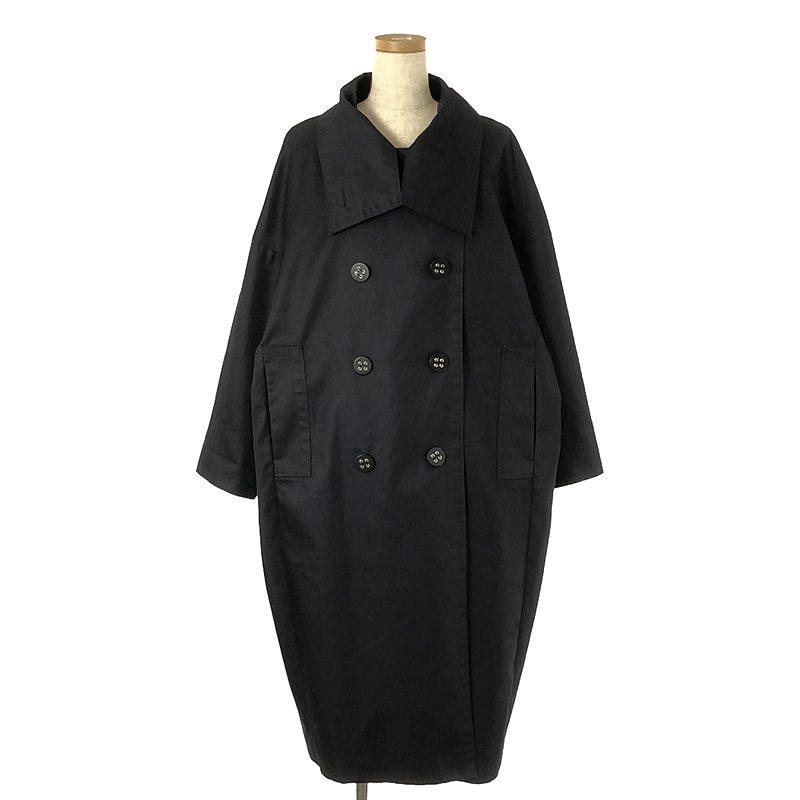 ENFOLD (エンフォルド) コットンブレンドダブルボタンロングコート