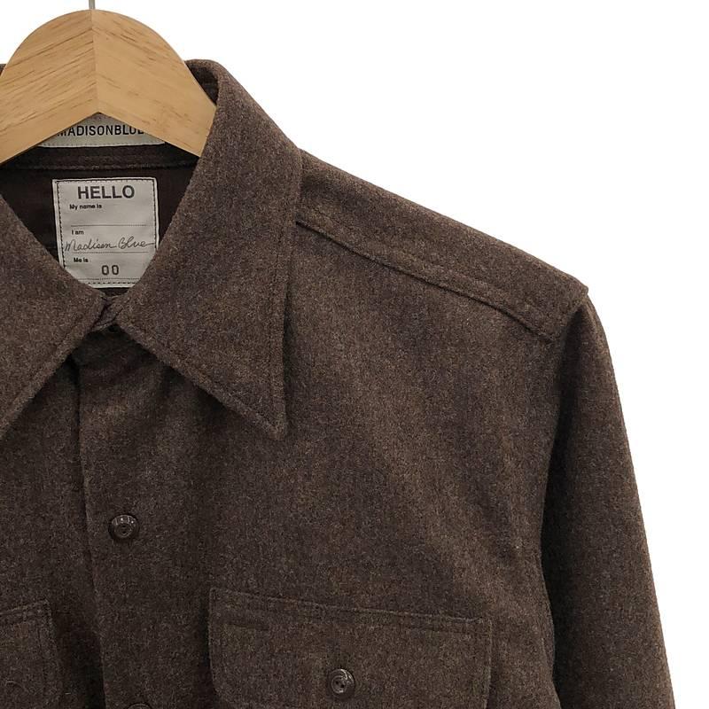 マディソンブルー　halloTシャツ　ブラウン　00 MADISON BLUE 【美品】 / マディソンブルー | HAMPTON SHIRT