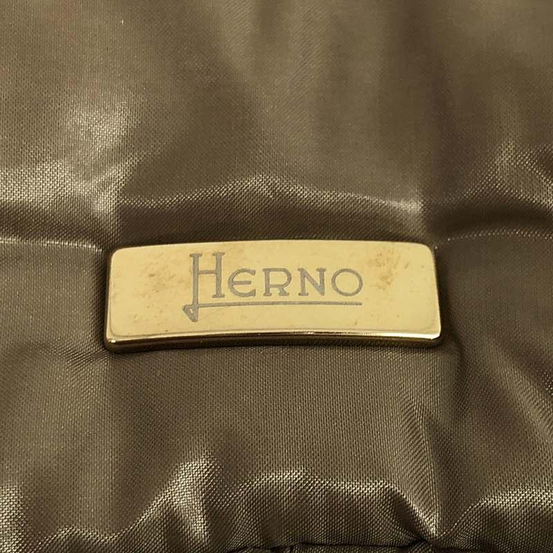 HERNO（ヘルノ） | ナイロン ウエストテープ切替 ハイネック ダウン 