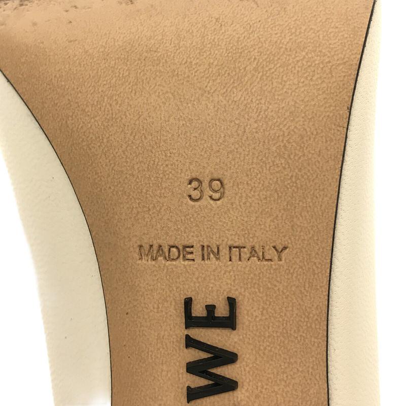 LOEWE 【美品】 / ロエベ | スクエアトゥ レザー トイ ヒール パンプス 