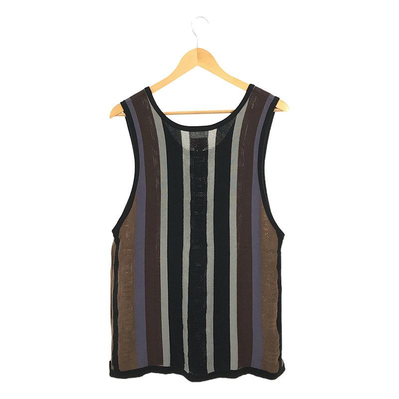 【美品】  SUPREME / シュプリーム | knit stripe tank top / ニット ストライプ タンクトップ | S | black | メンズ｜kldclothing｜04