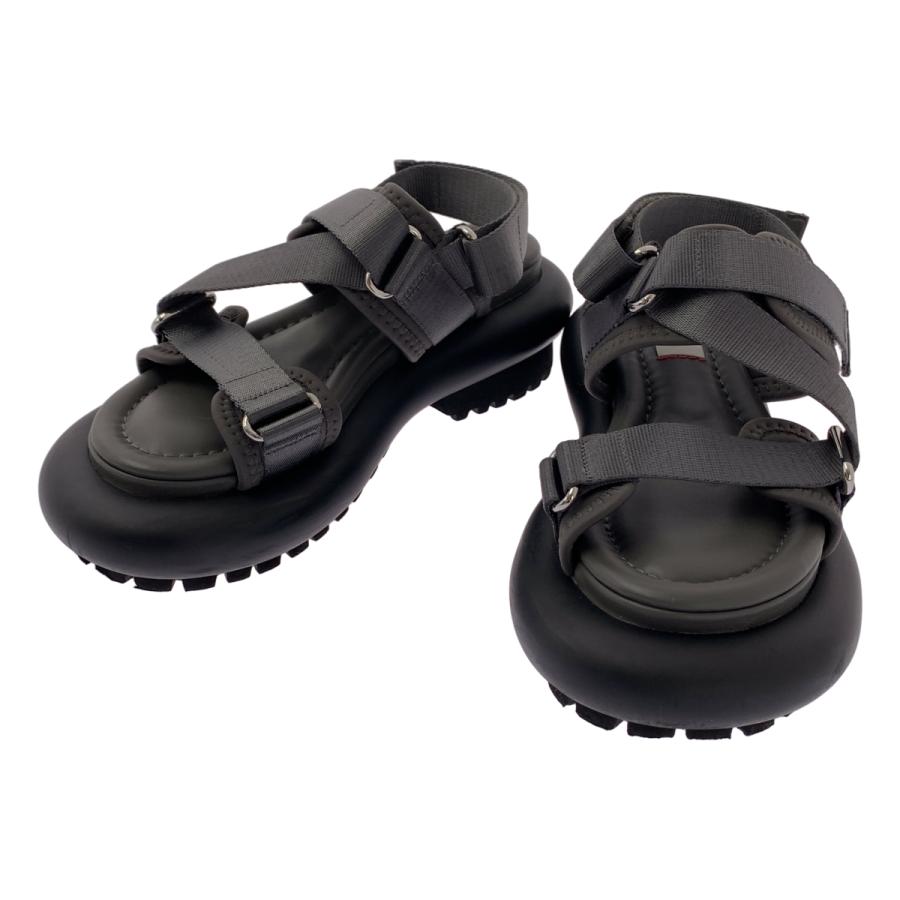 【週末セール！！】エンフォルド　37 ブラック　サンダル BIGSCHMONA-J ダブルベルトフラットサンダル BLK (heel5.0) – Steve