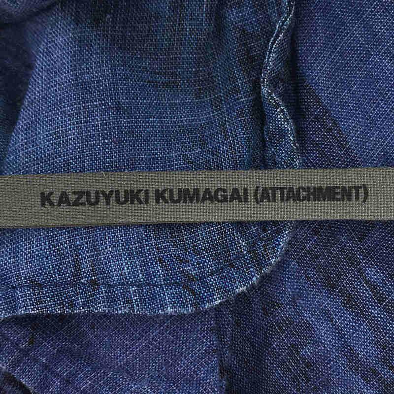 KAZUYUKI KUMAGAI ATTACHMENT / カズユキクマガイアタッチメント | リネン混 ボタニカル 総柄 ショート パンツ | 3 | ブルー | メンズ｜kldclothing｜06