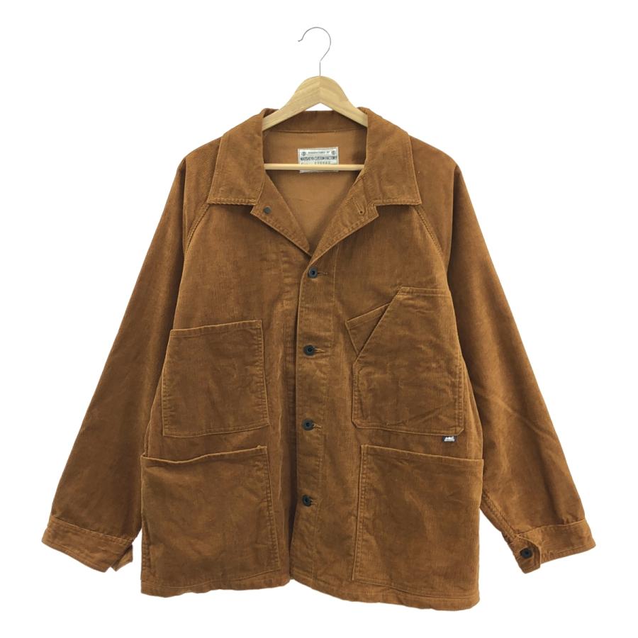 【美品】  NAOSHIYA CUSTOM FACTORY / ナオシヤカスタムファクトリー | 直し屋ベルベルジン CORDED COVERALL コーデュロイ カバーオール ジャケット | L | ブラウン | メンズ NAOSHIYA CUSTOM FACTORY / 直し屋ベルベルジン CORDED COVERALL