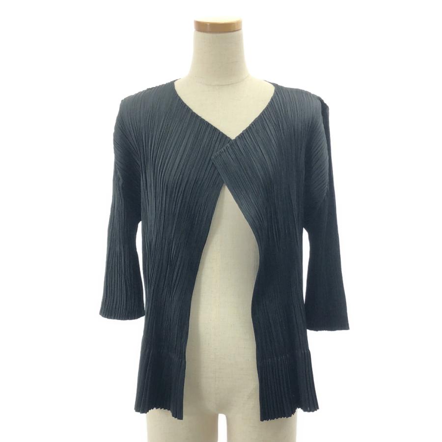 プリーツプリーズPLEATS PLEASE プリーツボタンレスカーディガン PLEATS PLEASE ISSEY MIYAKE / プリーツプリーズイッセイミヤケ