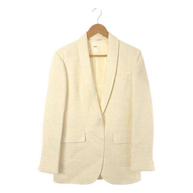 美品】 deres / デレス | Maisie ツイード シングルジャケット 総裏地 