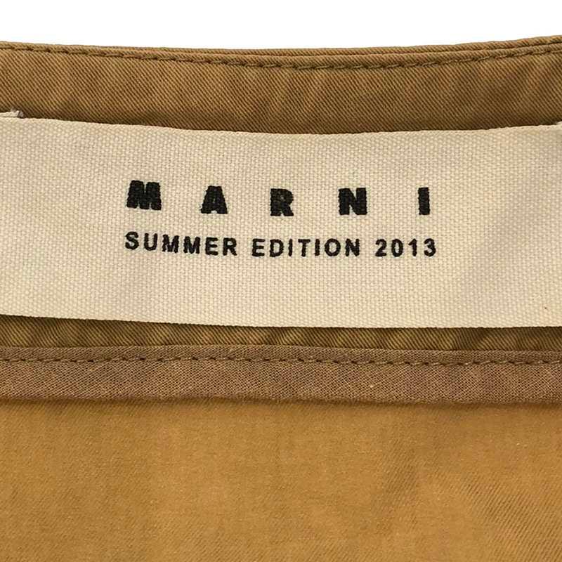 MARNI / マルニ | コットン ノースリーブワンピース 40 ベージュ 