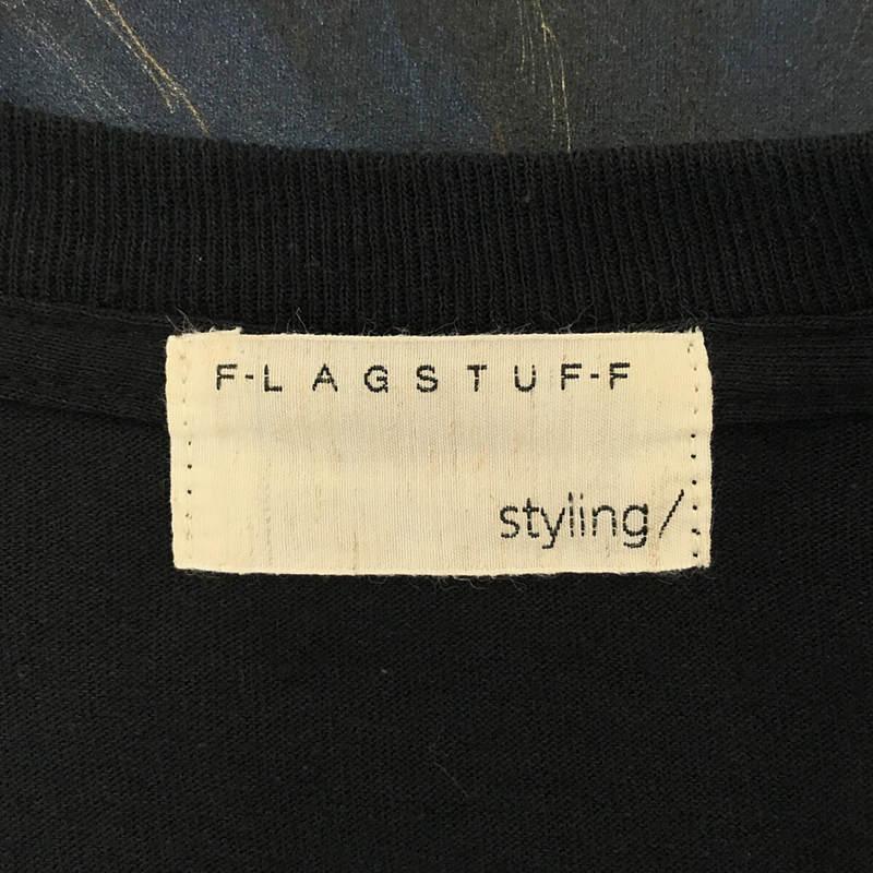 FLAGSTUFF / フラグスタフ | 2020AW | コットン ビッグサイズ プリント 長袖 Tシャツ            | FREE | ブラック | レディース｜kldclothing｜05