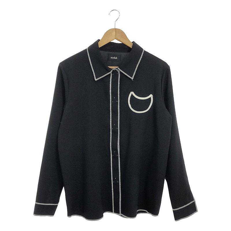 soduk / スドーク | 2021FW circle pocket shirt シャツ F ブラック 