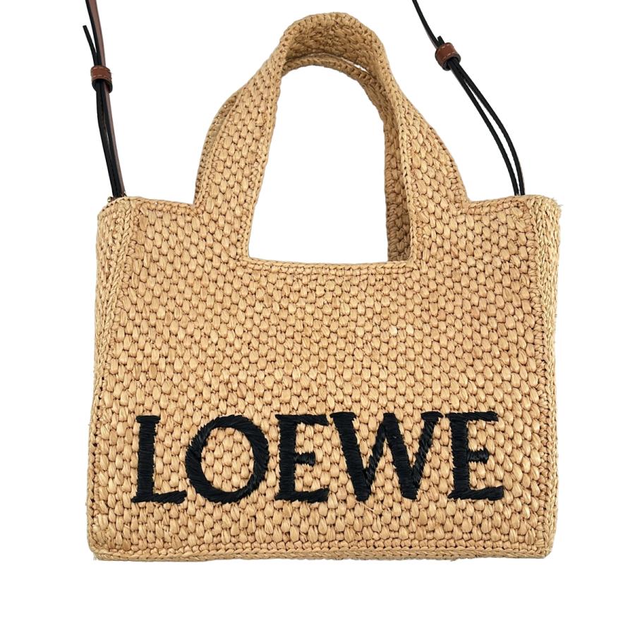 LOEWE（ロエベ） 2way フォントトート ラフィア かごバッグ : KLD