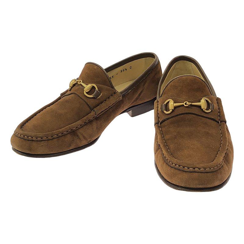 GUCCI（グッチ） | ホースビット スウェードレザー ローファー | 35 1 