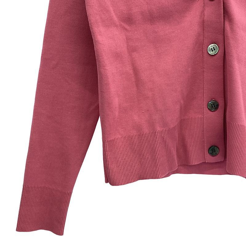 ebure / エブール | シルク混 Vネックカーディガン | ピンク | レディース ebure 【美品】 / エブール | シルク混Vネックカーディガン