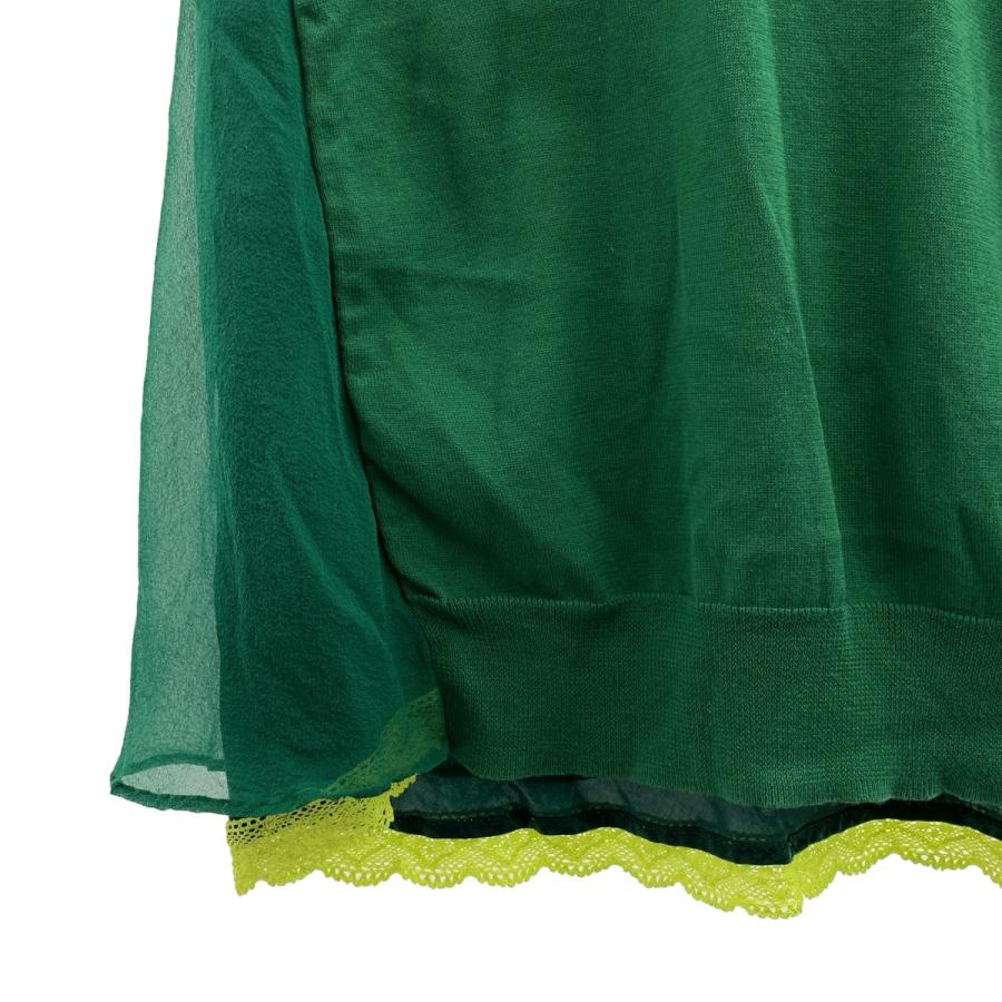 sacai luck（サカイラック） バックシフォン切替 レース レイヤード