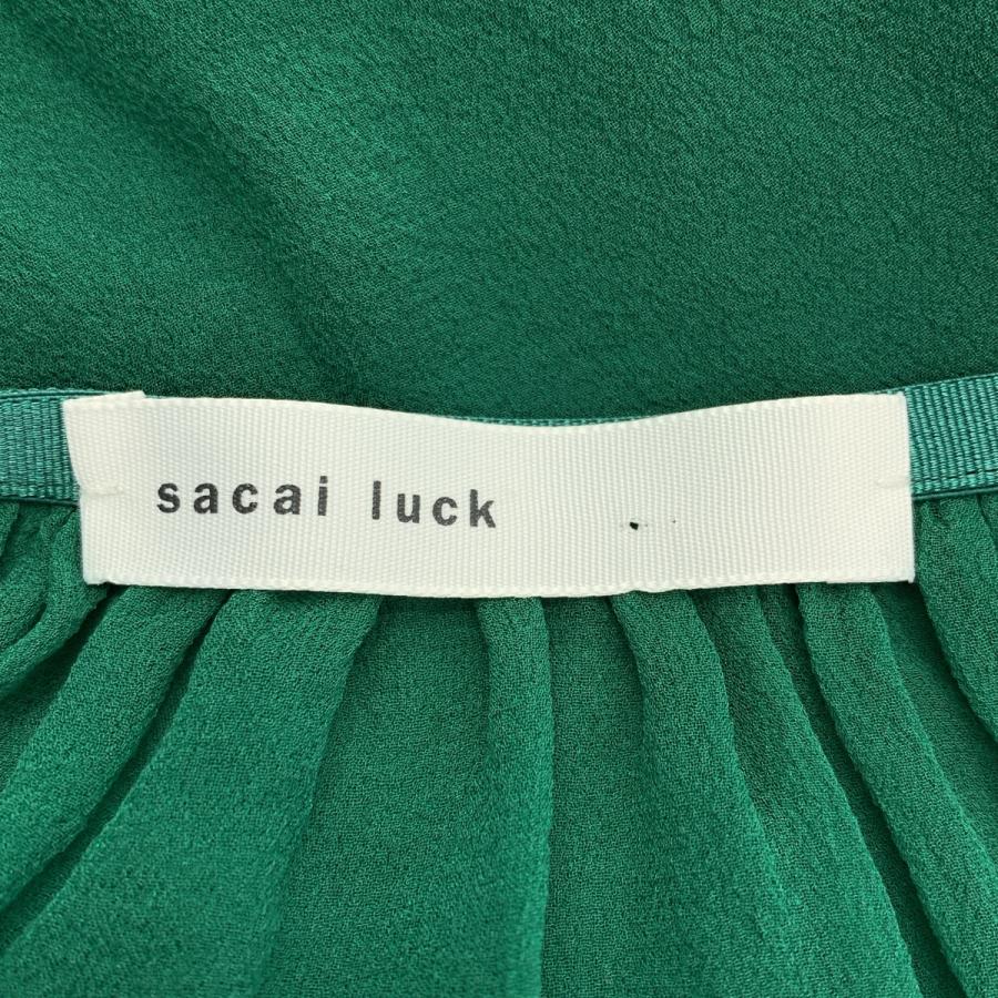 sacai luck（サカイラック） バックシフォン切替 レース レイヤード