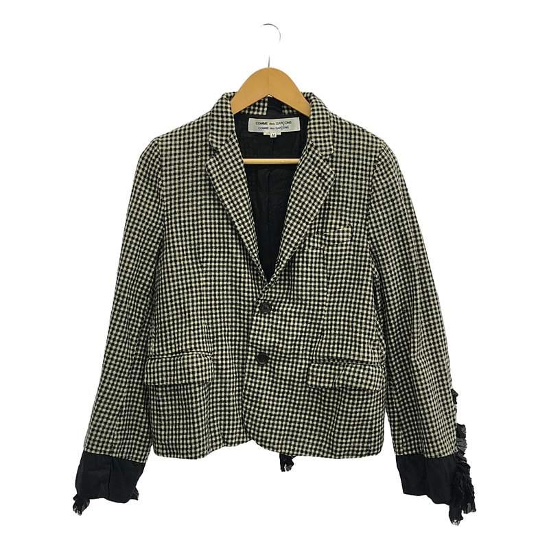 AD2022 コムデギャルソン コムコム 裾フリル装飾ジャケット