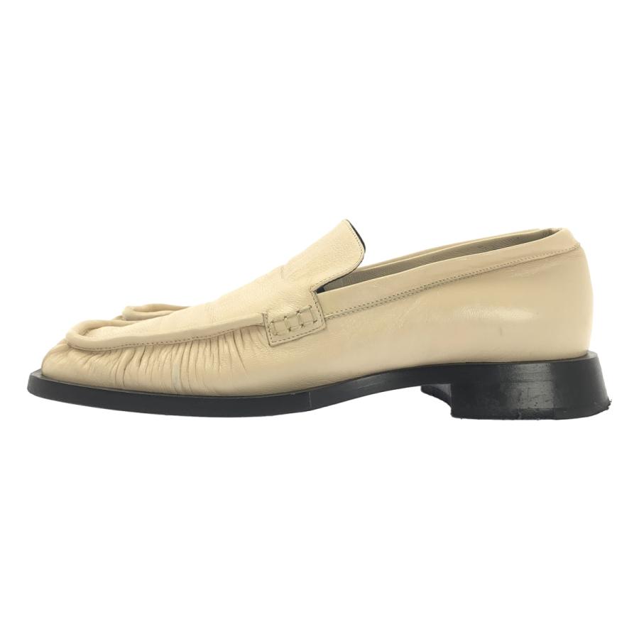 JIL SANDER（ジルサンダー） レザー スクエアトゥ ギャザー ローファー