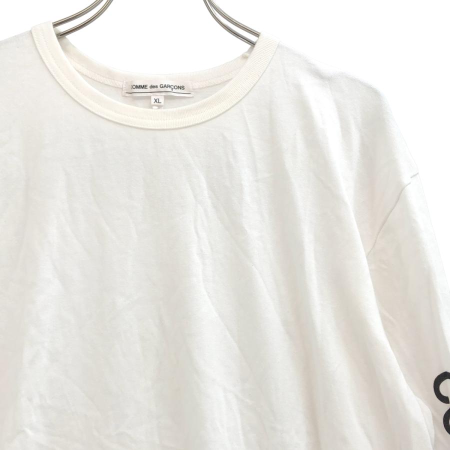 コムデギャルソンロンTビンテージ白プリントロゴ COMME des GARCONS（コムデギャルソン） collage / ロゴプリント 燕尾