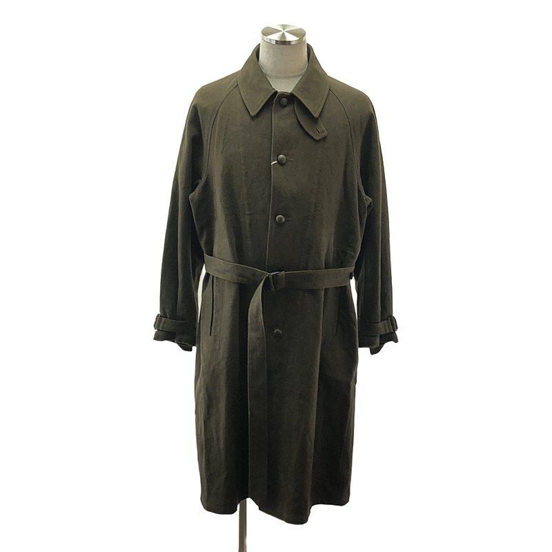 ブラームス モールスキンコート ベルテッド コットンツイル 日本製 美品】 blurhms / ブラームス | Linen-Co Heavy Twill 35 Coat