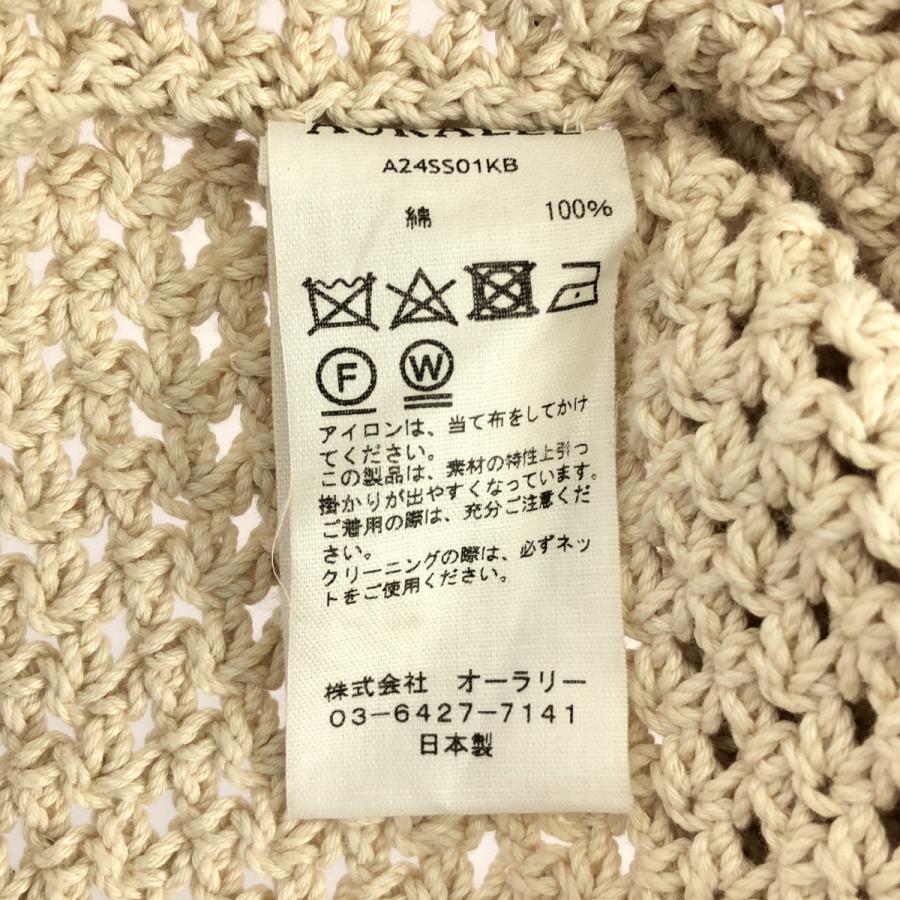 AURALEE（オーラリー） HAND CROCHET KNIT HALF SLEEVED SHIRT ハンド