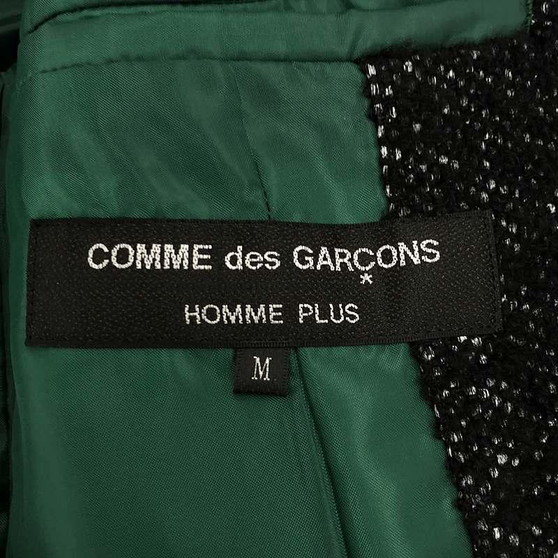 【美品】  COMME des GARCONS HOMME PLUS / コムデギャルソンオムプリュス | 2022AW | ノマド ツイード異素材ドッキングロングジャケット｜kldclothing｜05