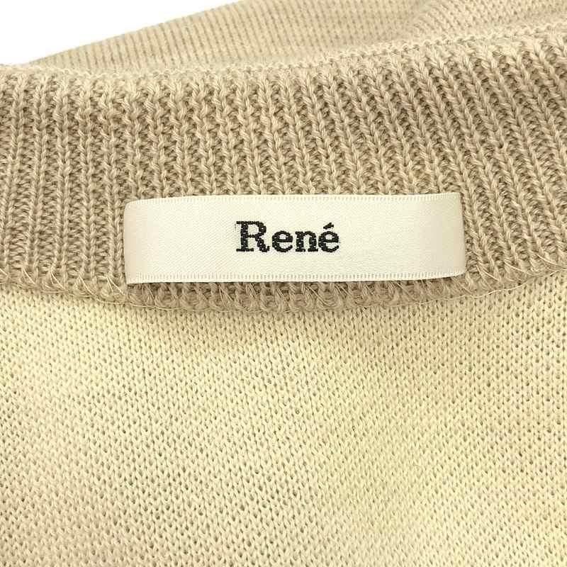 Rene / ルネ | ウール ニット カーディガン 34 グレージュ レディース