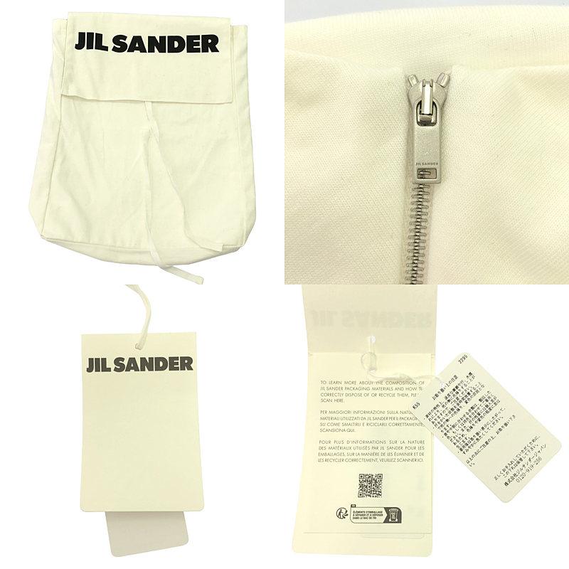 JIL SANDER - 【美品】  JIL SANDER / ジルサンダー | 2024SS | Crew Neck Sleeveless T-Shirt / コットン バックジップ プルオーバー ブラウス | M | ホワイト | レディース JIL SANDER 【美品】 / ジルサンダー | 2024SS Crew Neck