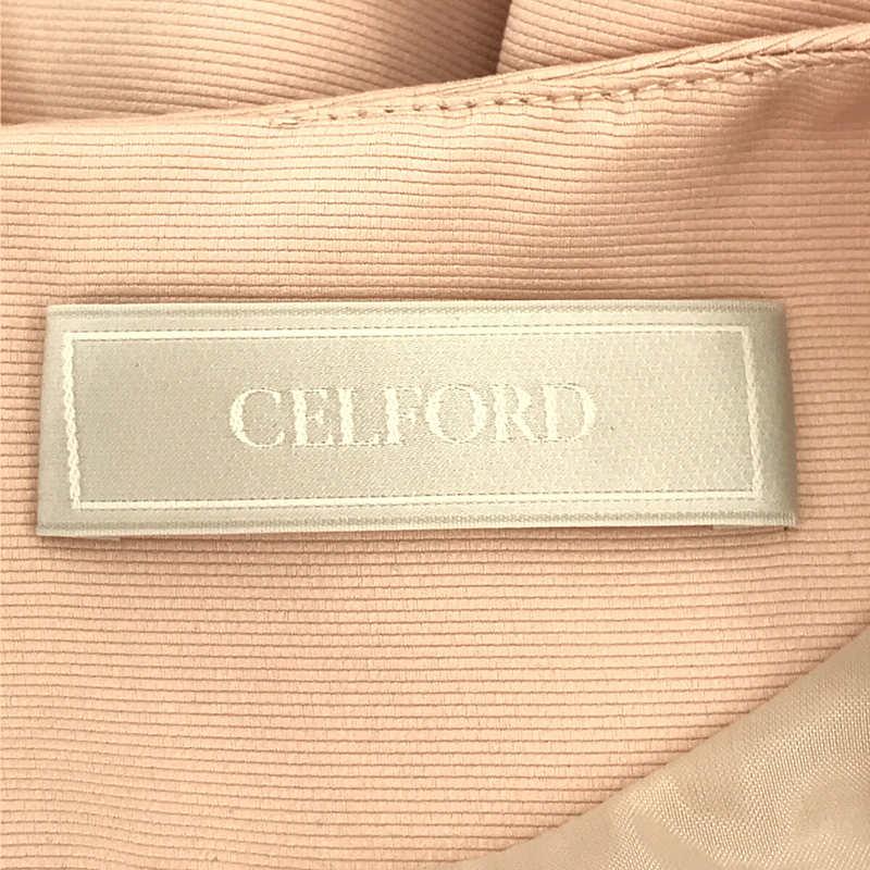 【新品】  CELFORD / セルフォード | 2021AW | マット グログラン ノースリーブ ワンピース | 36 | LPINK｜kldclothing｜05